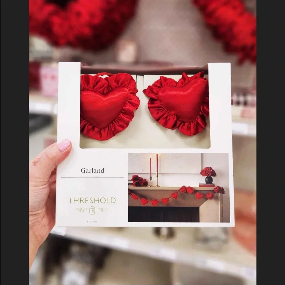 Valentine's Day Red Heart Garland - Threshold™